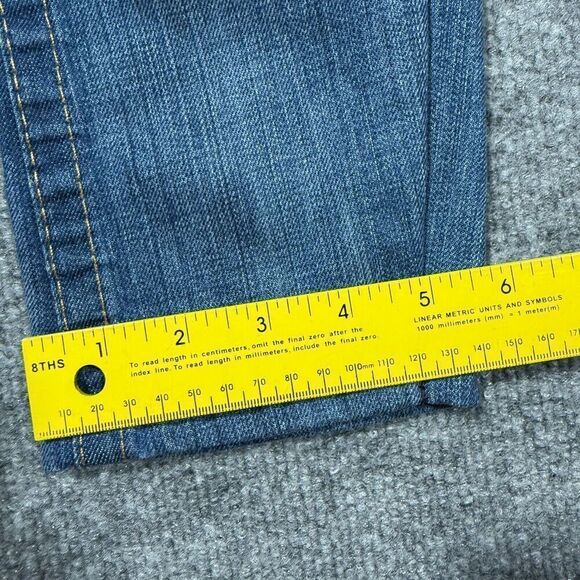 True Religion Jeans Womens 29 Straight Thick Stitch Flap Denim Medium Wash 29x28 - Picture 8 of 11